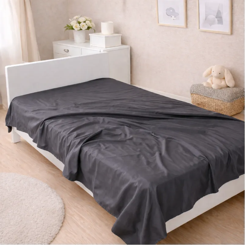 Комплект постельного белья Сатин JUNIOR 0240 Iron grey - 6