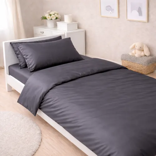 Комплект постельного белья Сатин JUNIOR 0240 Iron grey