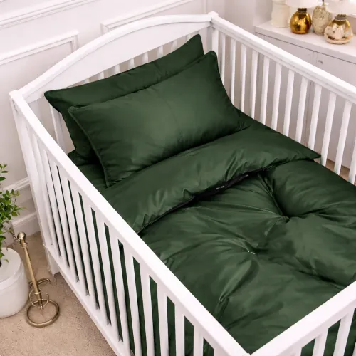 Комплект постельного белья Сатин BABY 0844 Green Olive - 1