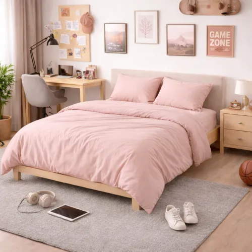 Комплект постельного белья Сатин TEENAGER Satin Light Pro 10-003 Pink
