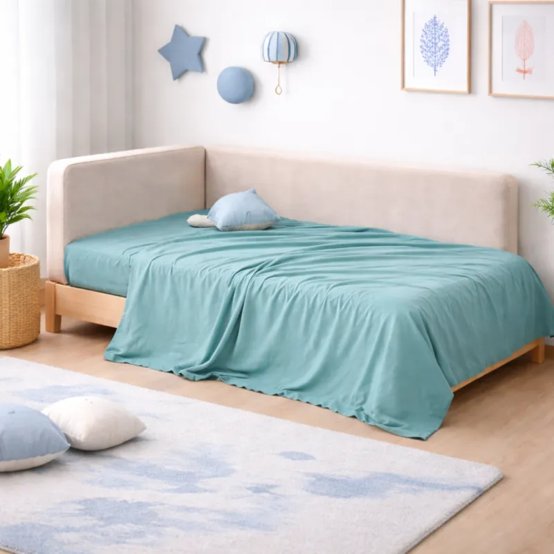 Комплект постельного белья Сатин JUNIOR Satin Light Pro 10-015 Sea wave - 5