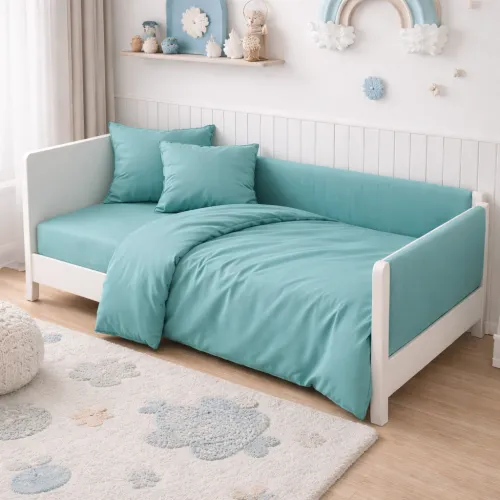 Комплект постільної білизни Сатин LITTLE KIDS Satin Light Pro 10-015 Sea wave