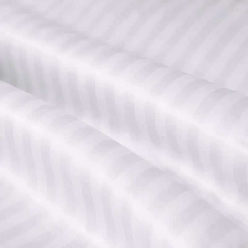 Комплект постельного белья Сатин JUNIOR Satin Stripe 30-0001 White - 7