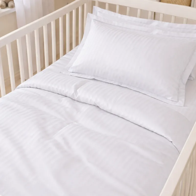 Комплект постельного белья Сатин LITTLE KIDS Satin Stripe 30-0001 White