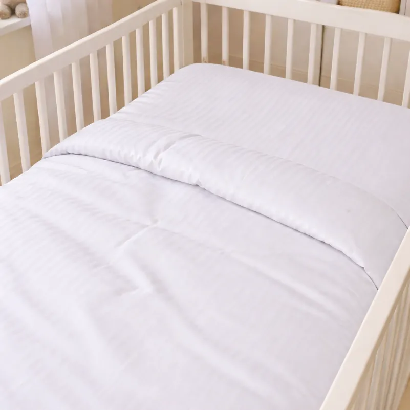 Комплект постельного белья Сатин LITTLE KIDS Satin Stripe 30-0001 White - 5