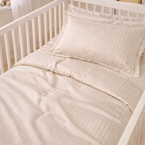 Комплект постельного белья Сатин LITTLE KIDS Satin Stripe 30-0004 Cream
