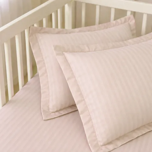 Комплект постельного белья Сатин BABY Satin Stripe 30-0004 Cream - 5
