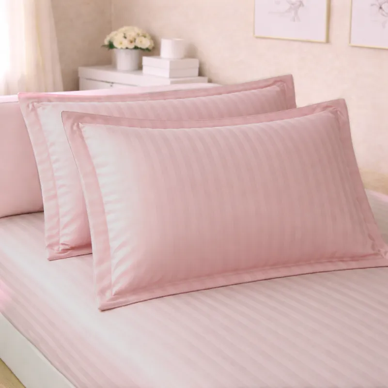 Комплект постельного белья Сатин JUNIOR Satin Stripe 30-0007 Pink - 4