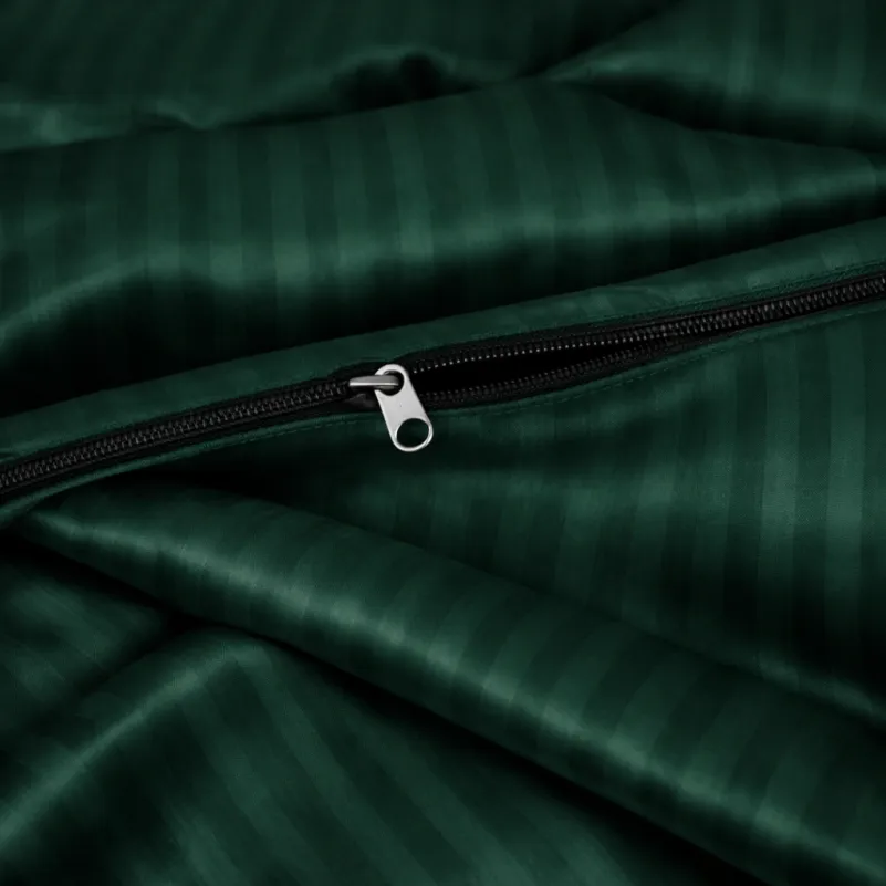 Комплект постельного белья Сатин JUNIOR Satin Stripe 30-0017 Green - 7