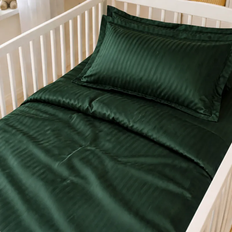 Комплект постельного белья Сатин LITTLE KIDS Satin Stripe 30-0017 Green