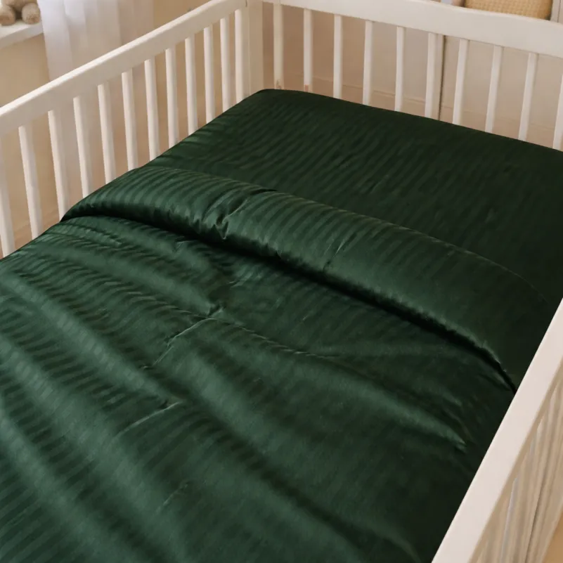 Комплект постельного белья Сатин LITTLE KIDS Satin Stripe 30-0017 Green - 4