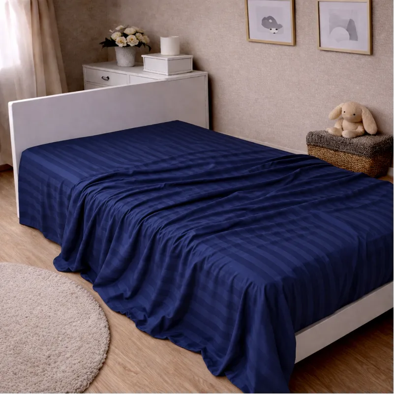 Комплект постельного белья Сатин JUNIOR Satin Jacquard Blu sea - 5