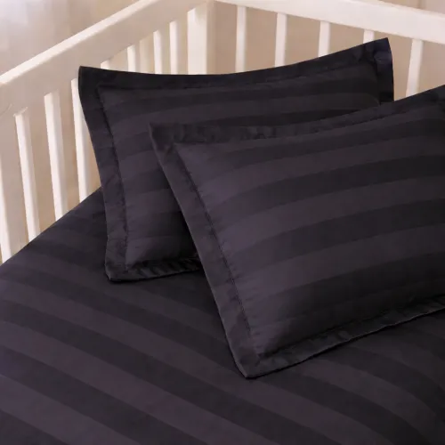 Комплект постельного белья Сатин BABY Satin Jacquard "Graphite" - 5
