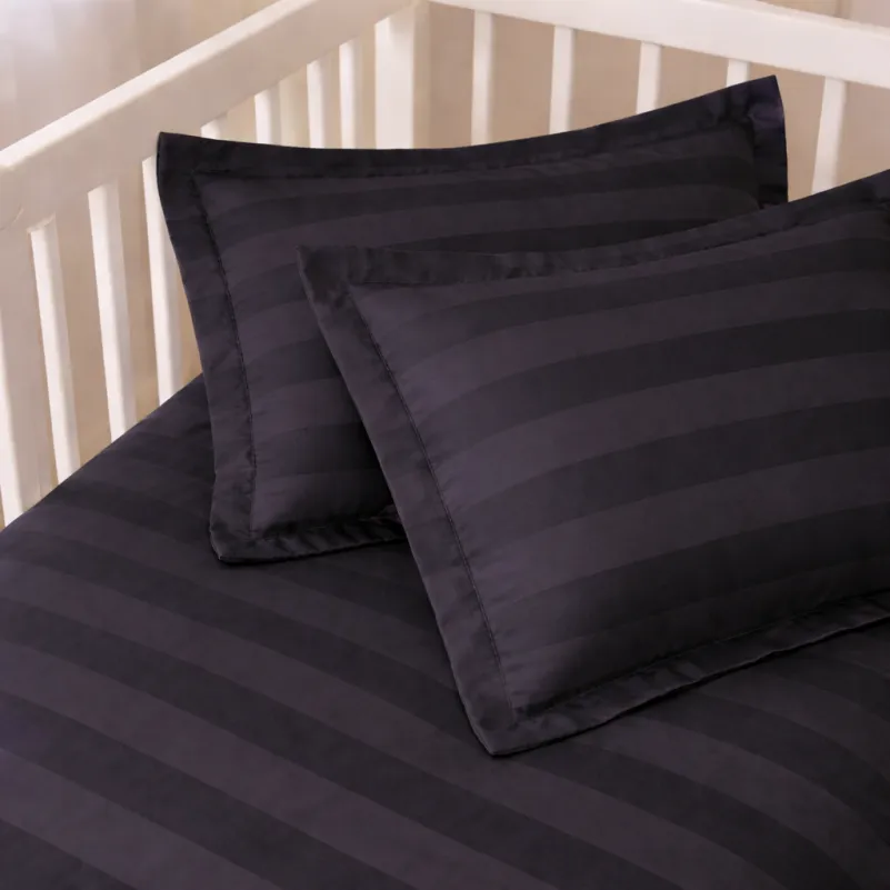 Комплект постельного белья Сатин LITTLE KIDS Satin Jacquard "Graphite" - 4