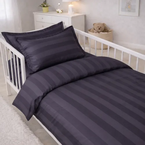 Комплект постельного белья Сатин LITTLE KIDS Satin Jacquard "Graphite"