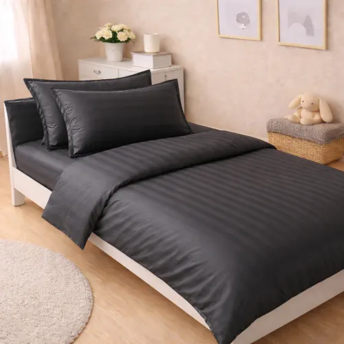 Комплект постельного белья Сатин JUNIOR Satin Jacquard "Graphite"