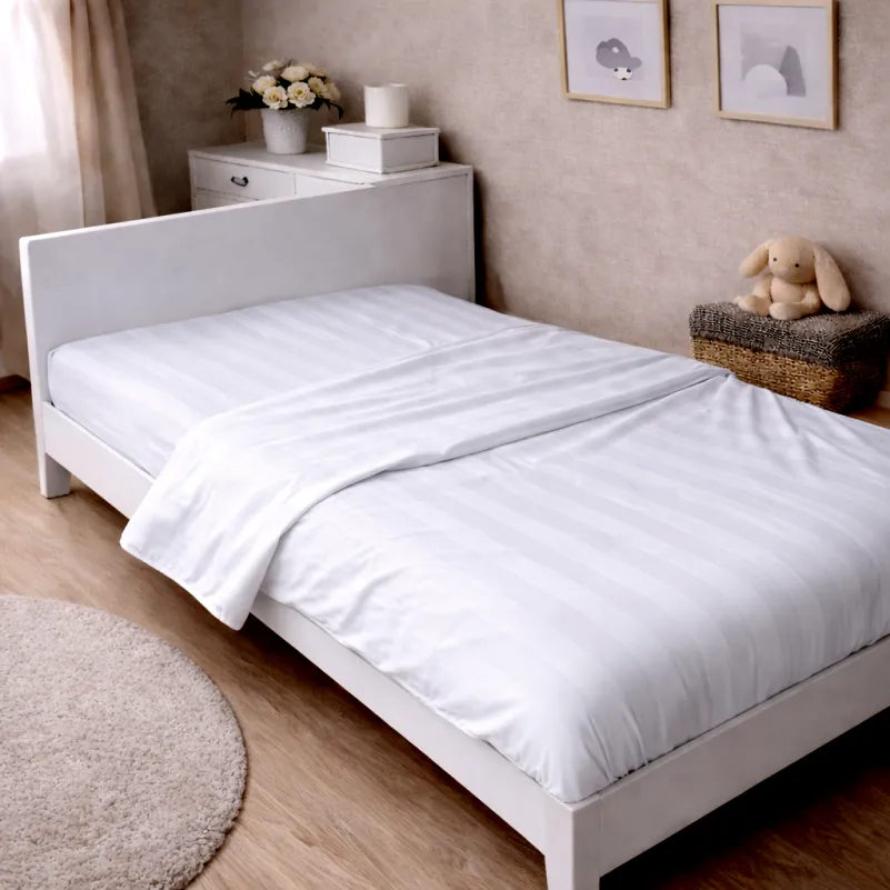 Комплект постельного белья Сатин JUNIOR Satin Jacquard "Royal Pearl" - 5