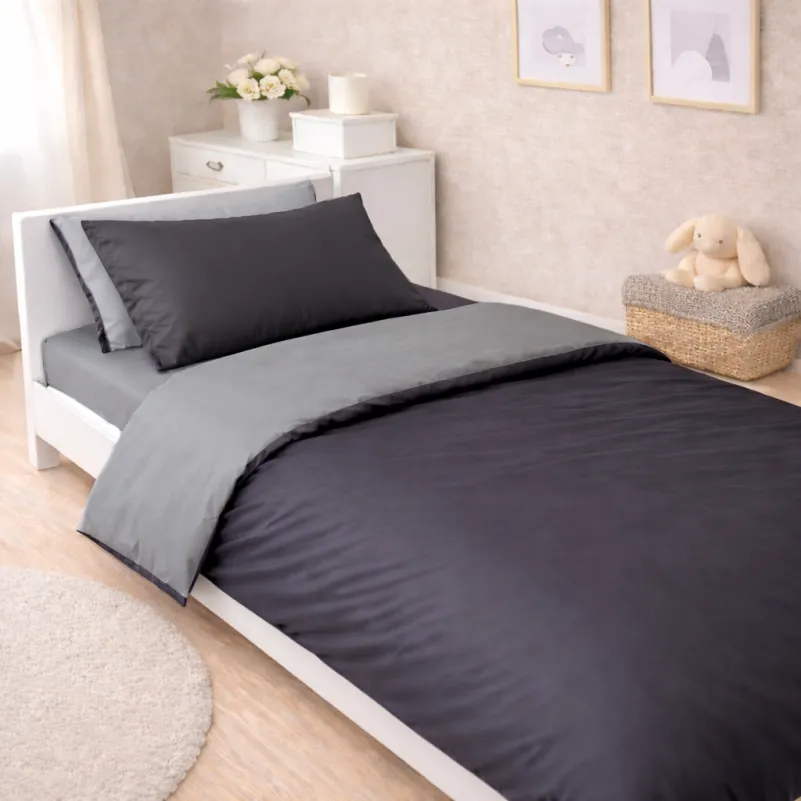 Комплект постельного белья Сатин JUNIOR Smoke 0251+0240