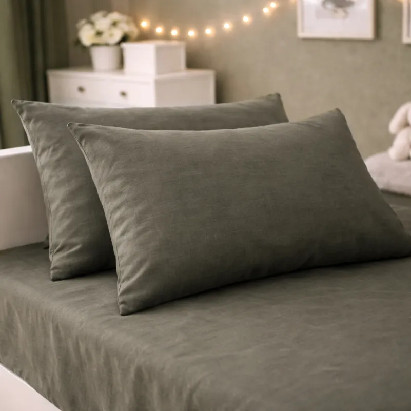 Комплект постельного белья Ranforce Elite JUNIOR 16-7000 Green Grey - 4