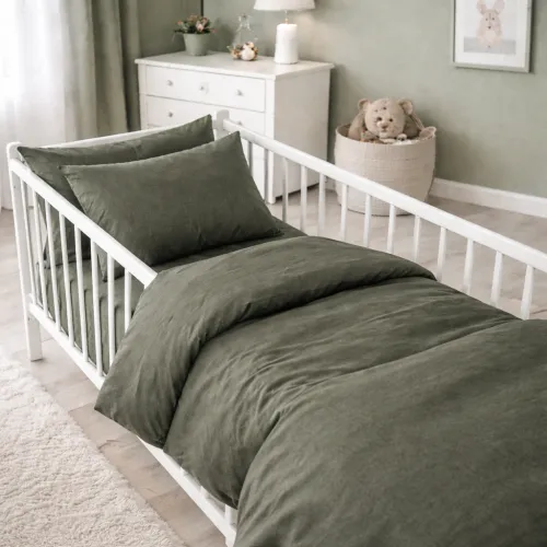 Комплект постельного белья Бязь BABY 16-7000 Green Grey - 1