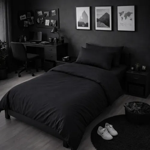 Комплект постельного белья Ranforce Elite TEENAGER 16-9000 Black Stone