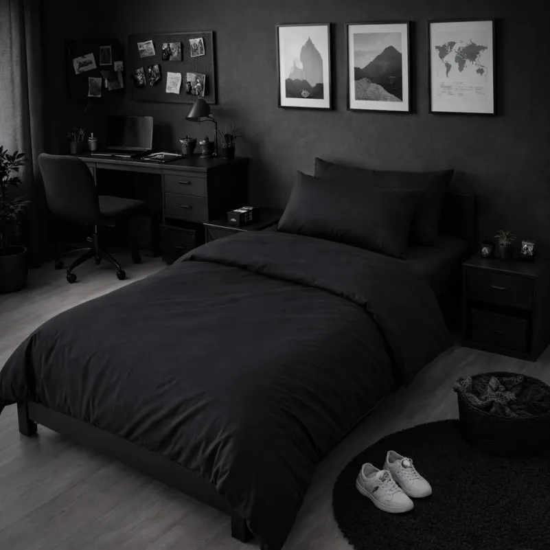 Комплект постельного белья Ranforce Elite TEENAGER 16-9000 Black Stone
