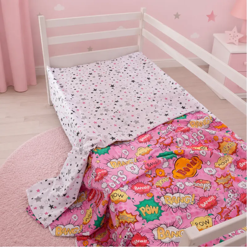 Комплект постельного белья Ranforce Elite JUNIOR 17-0512 Bombs pink Фото - 7