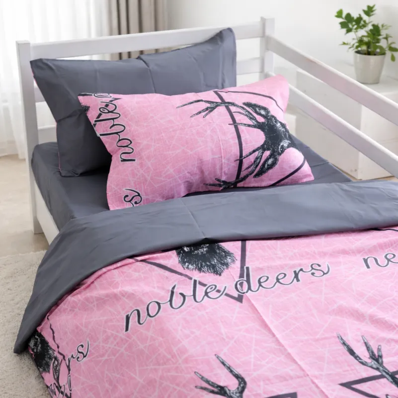 Комплект постельного белья Бязь JUNIOR 17-0516 Noble deers pink