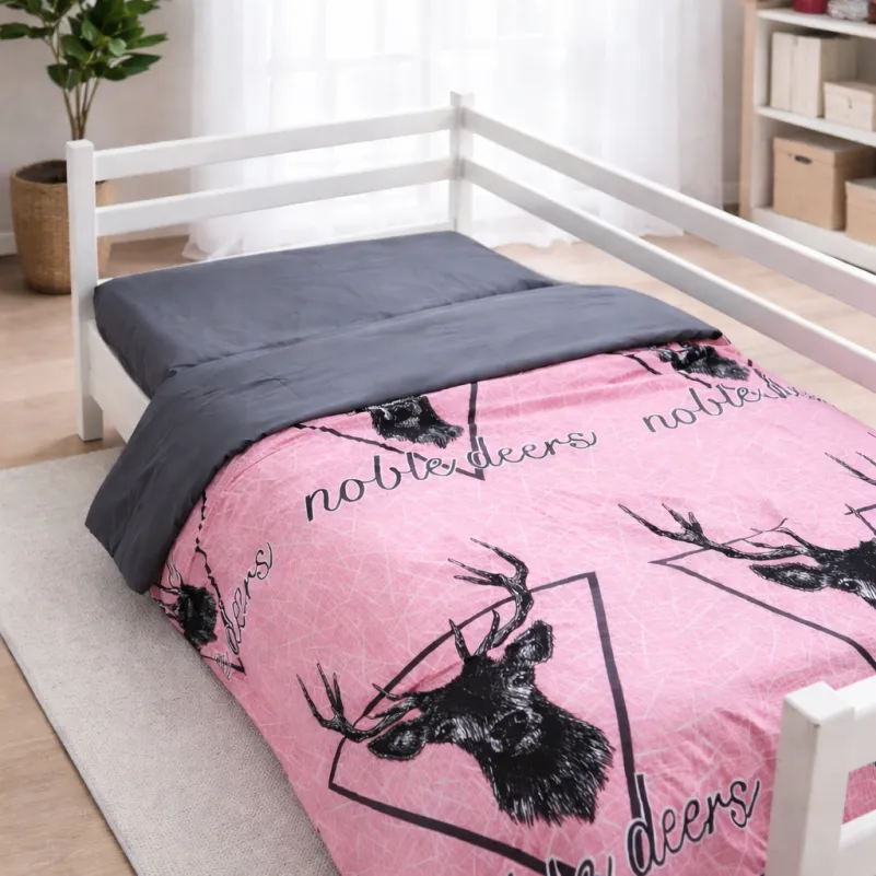 Комплект постельного белья Бязь JUNIOR 17-0516 Noble deers pink - 7