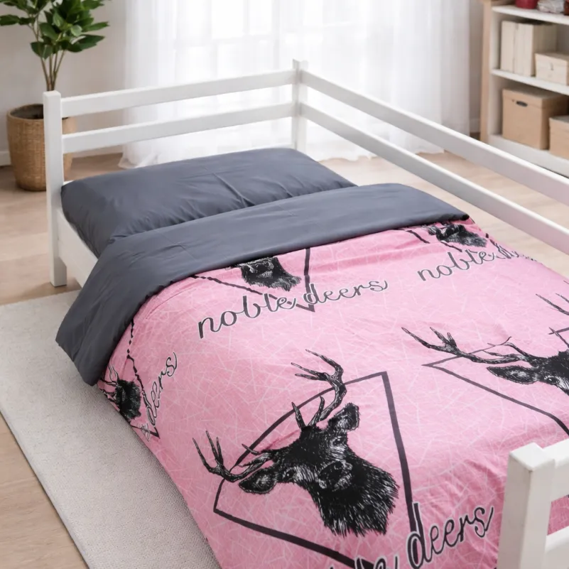 Комплект постельного белья Ranforce Elite JUNIOR 17-0516 Noble deers pink - 7