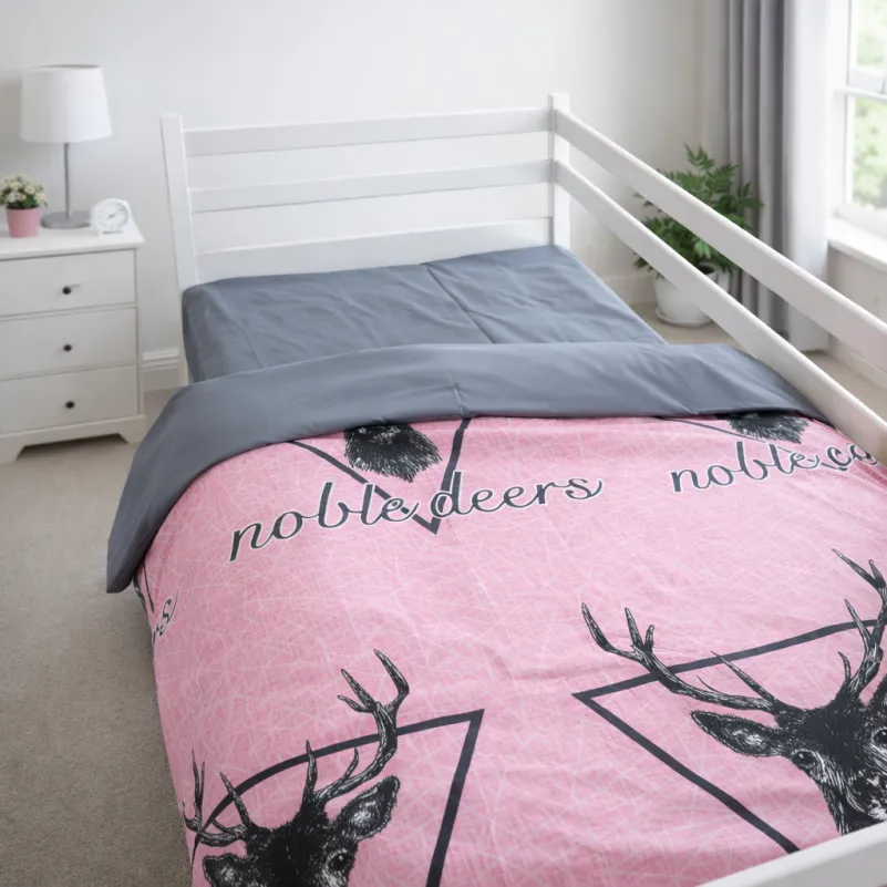 Комплект постельного белья Ranforce Elite JUNIOR 17-0516 Noble deers pink - 9