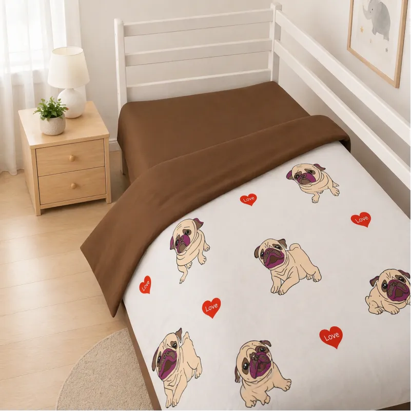 Комплект постельного белья Бязь JUNIOR 17-0566 Pug-dog - 7