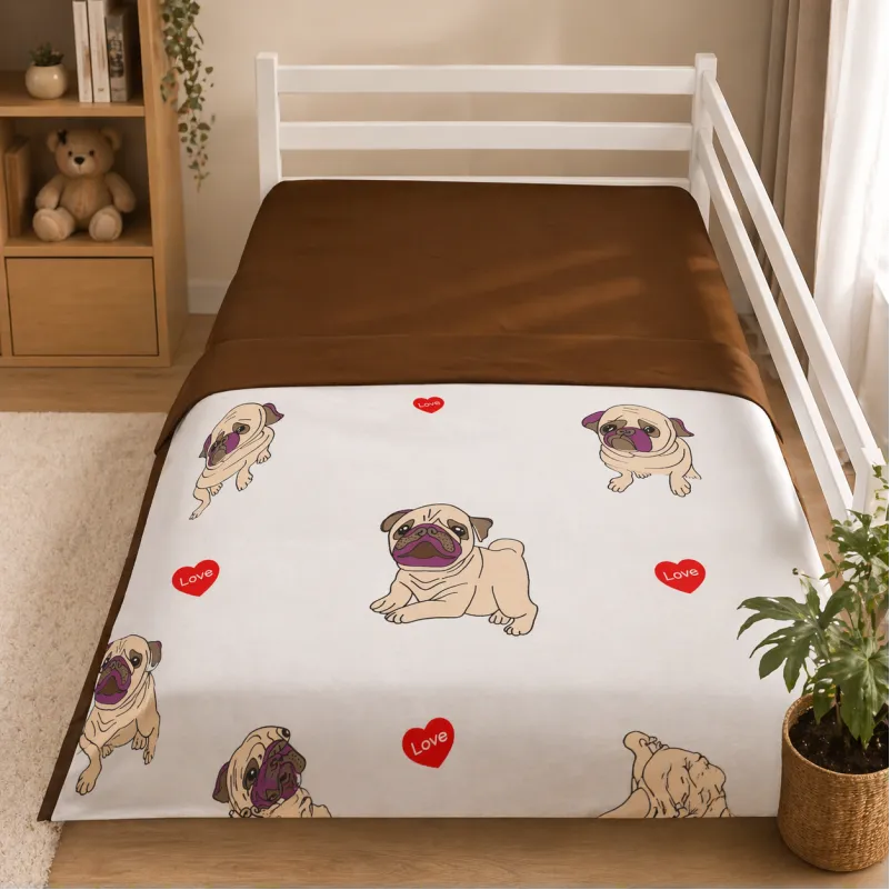 Комплект постельного белья Ranforce Elite JUNIOR 17-0566 Pug-dog - 9