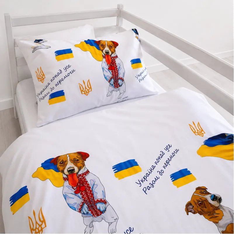 Комплект постельного белья Бязь JUNIOR 17-0595 "Пес Патрон"