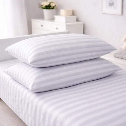 Комплект постельного белья Ranforce Elite TEENAGER 17-0600 Stripe White Gray - 5