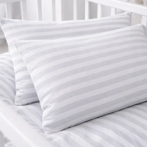 Комплект постільної білизни Бязь LITTLE KIDS 17-0600 Stripe White Gray - 5
