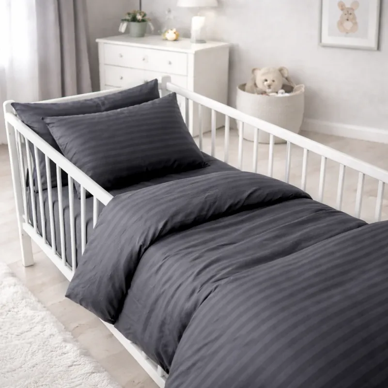 Комплект постельного белья Бязь BABY 17-0601 Stripe Gray