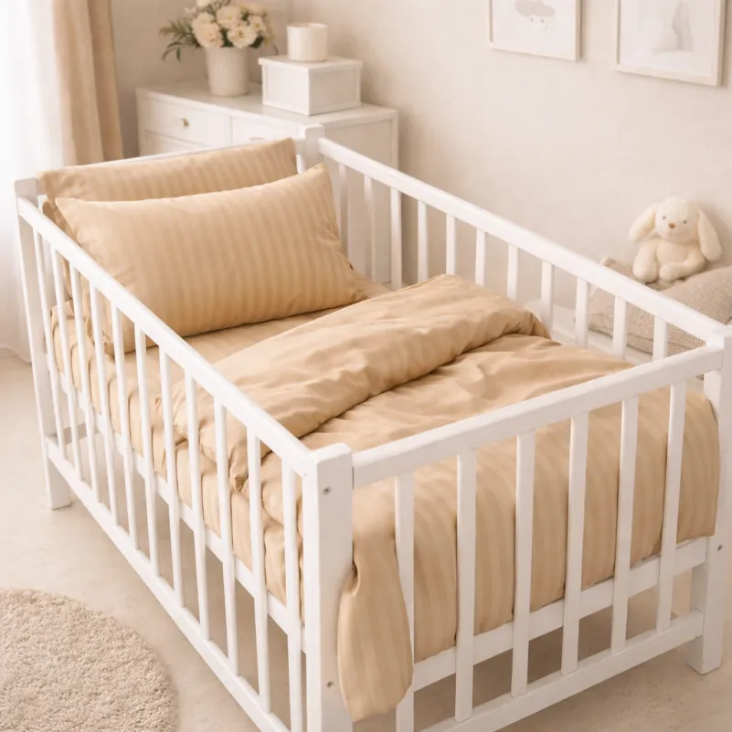 Комплект постельного белья Бязь LITTLE KIDS 17-0602 Stripe Creamy