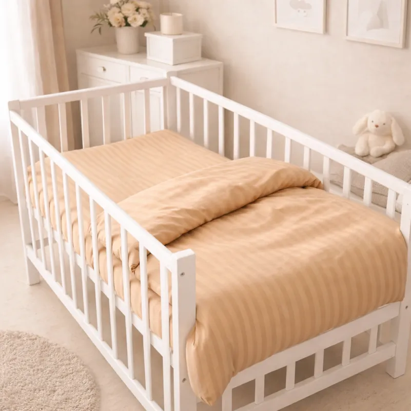 Комплект постельного белья Бязь LITTLE KIDS 17-0602 Stripe Creamy - 5