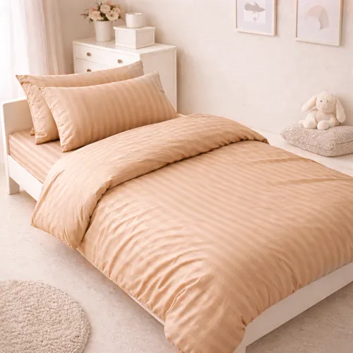 Комплект постельного белья  Бязь JUNIOR 17-0602 Stripe Creamy