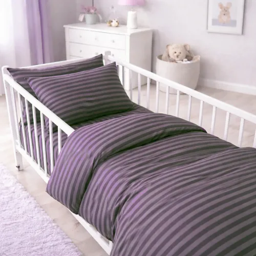 Комплект постельного белья Ranforce Elite BABY 17-0603 Stripe Violet - 1