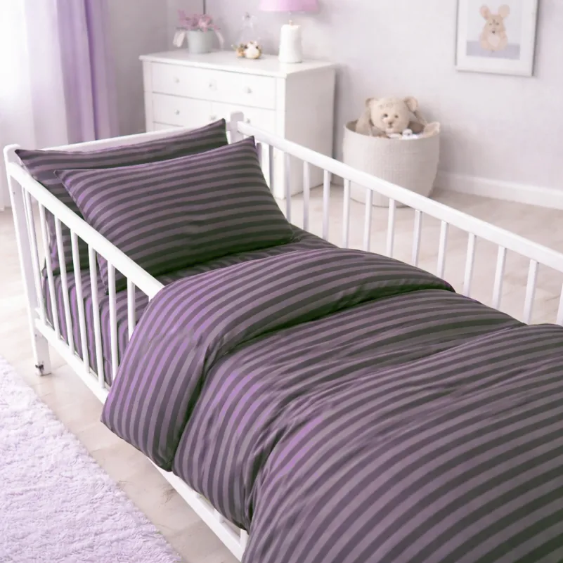 Комплект постельного белья Ranforce Elite BABY 17-0603 Stripe Violet