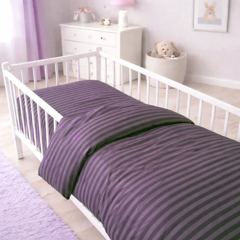 Комплект постельного белья Ranforce Elite BABY 17-0603 Stripe Violet Фото - 6