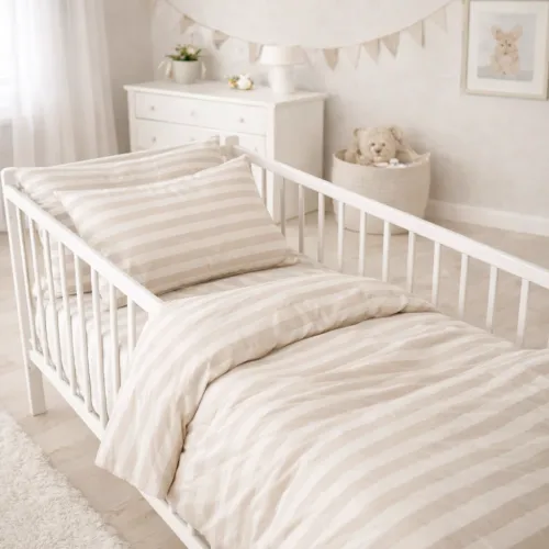 Комплект постельного белья Бязь BABY 17-0604 Stripe Yellow - 1