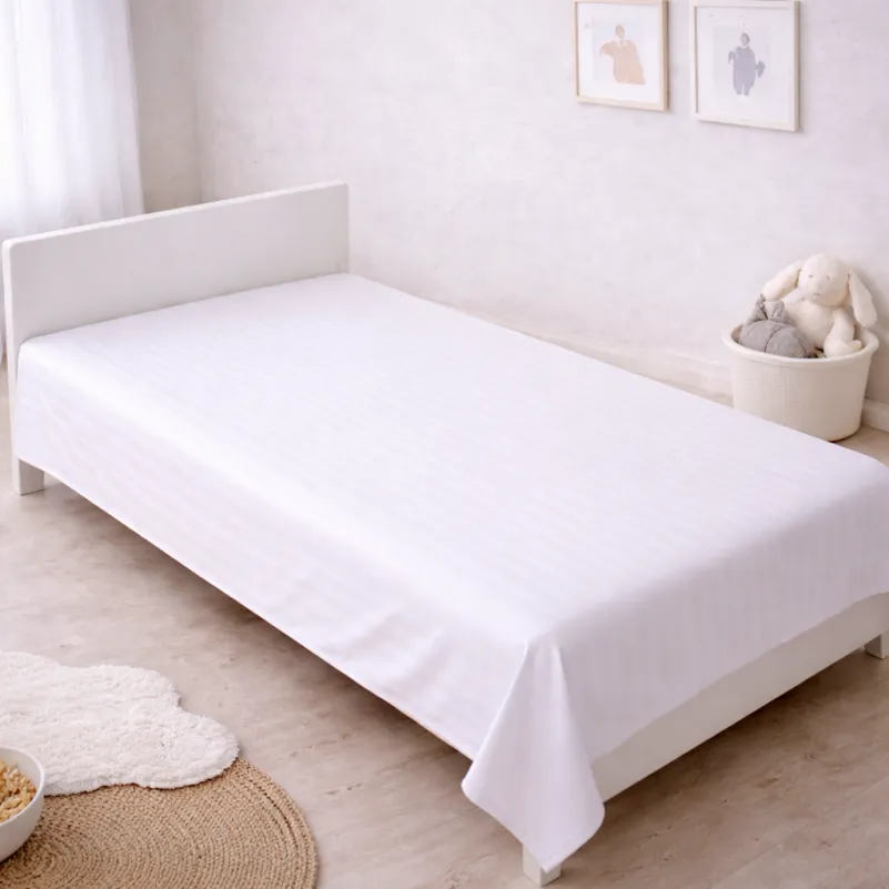 Комплект постельного белья  Бязь JUNIOR 17-0605 Stripe White - 5