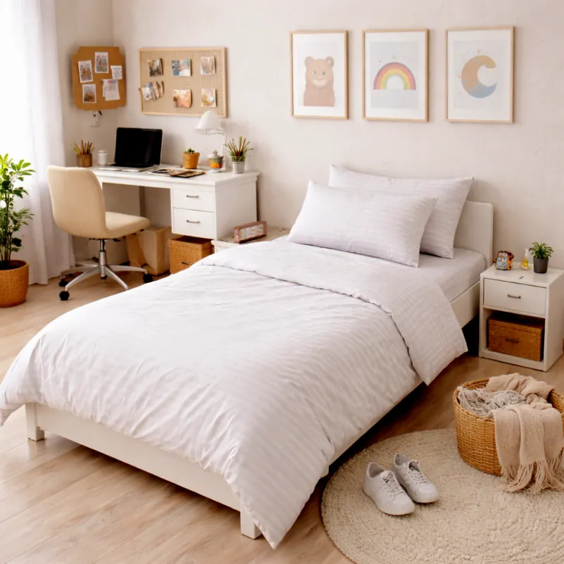 Комплект постельного белья Бязь TEENAGER 17-0605 Stripe White