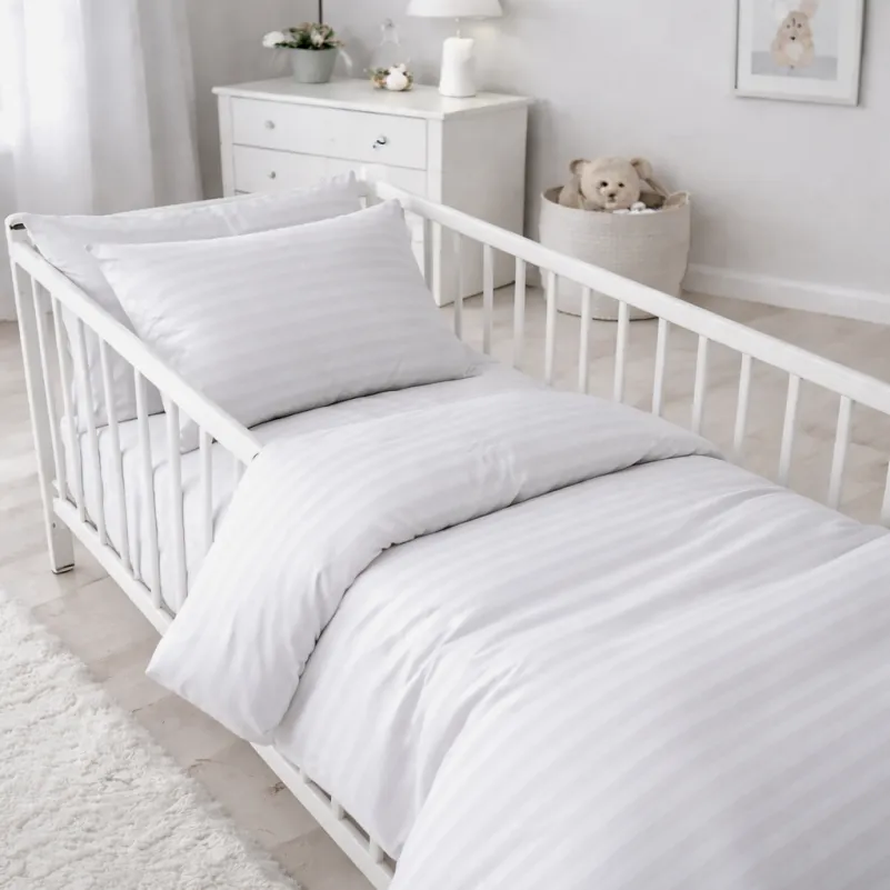 Комплект постельного белья Бязь BABY 17-0605 Stripe White