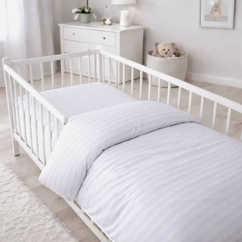 Комплект постельного белья Бязь BABY 17-0605 Stripe White Фото - 6