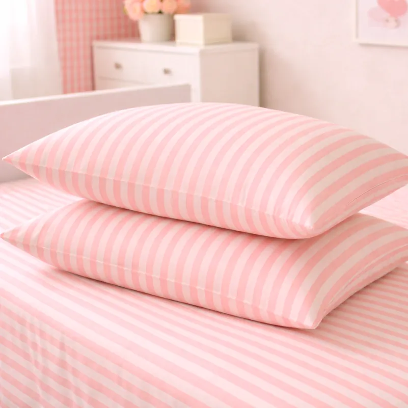 Комплект постельного белья  Бязь JUNIOR 17-0607 Stripe Pink - 4