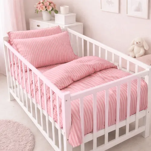Комплект постельного белья Ranforce Elite LITTLE KIDS 17-0607 Stripe Pink